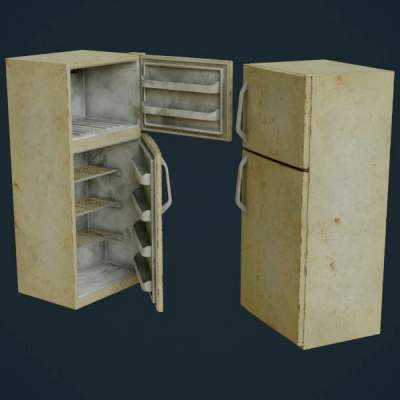 Refrigerator 4B 3D Model