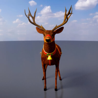 Animal Deer 002 3D Model