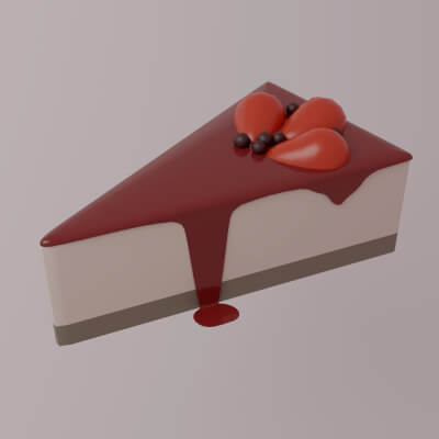 Piece of cake - Food 3D Model