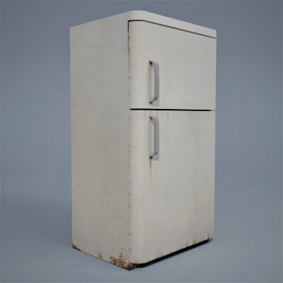 Old Fridge 3D Model