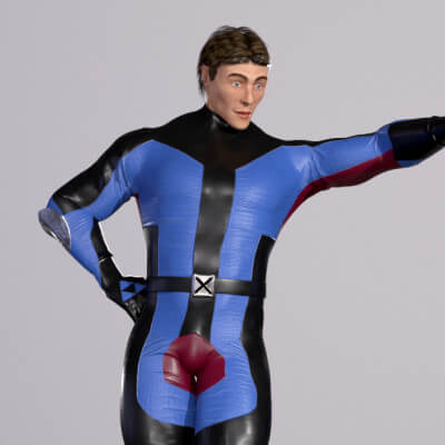 Superhero 3D Model