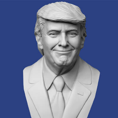 Donald Trump Bust 3D Model