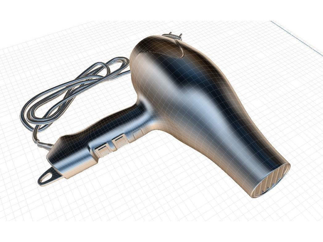 Hair Dryer 3D Model