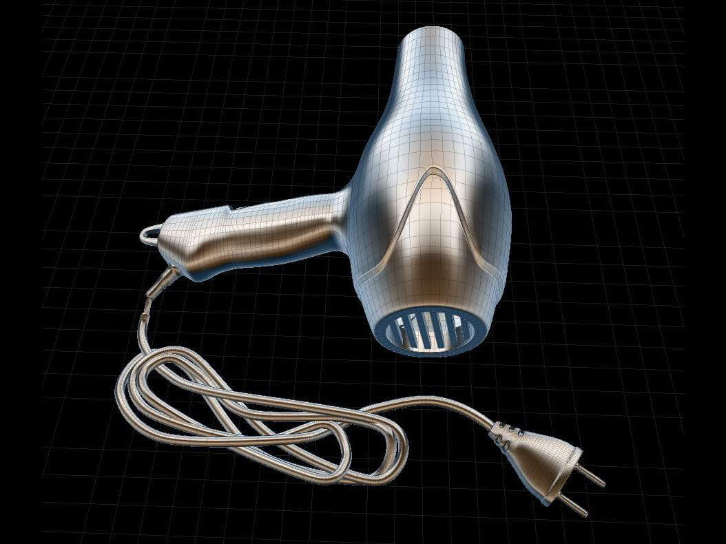 Hair Dryer 3D Model