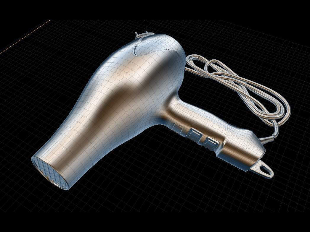 Hair Dryer 3D Model