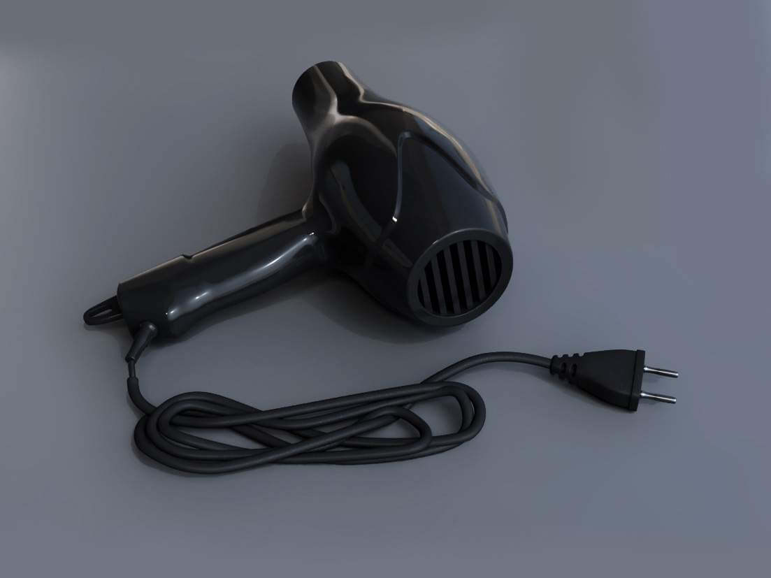 Hair Dryer 3D Model