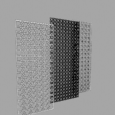 3 CNC Panels 3D Model