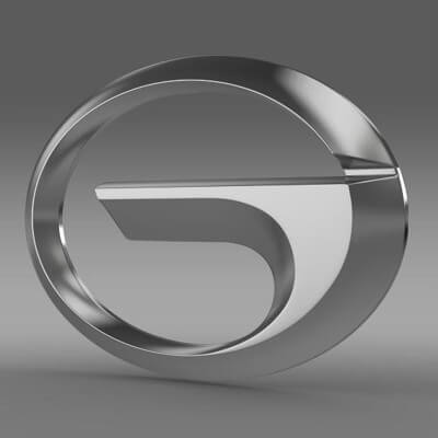 GAC Logo 3D Model