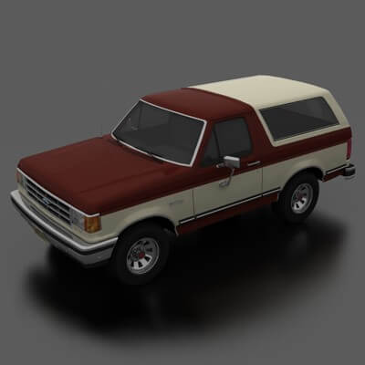 Ford Bronco 1987 3D Model