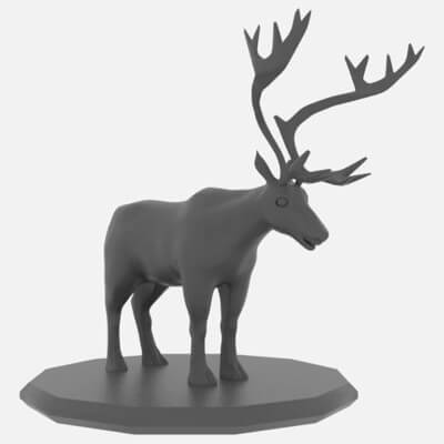 Caribou 3D Model