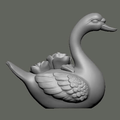 Swan Swan Bird 3D Model