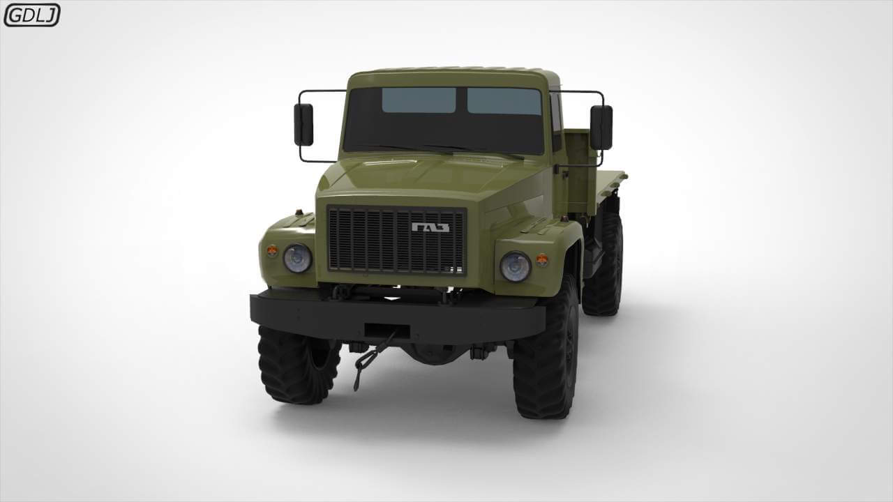 GAZ 3308 Sadko 3D Model