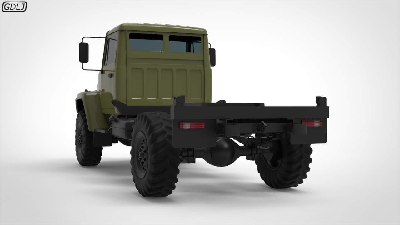 GAZ 3308 Sadko 3D Model