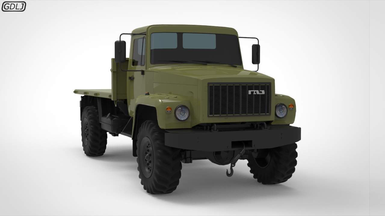 GAZ 3308 Sadko 3D Model