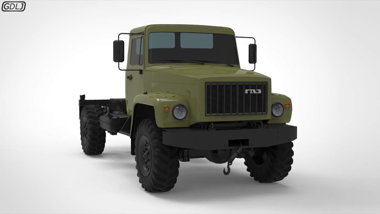 GAZ 3308 Sadko 3D Model