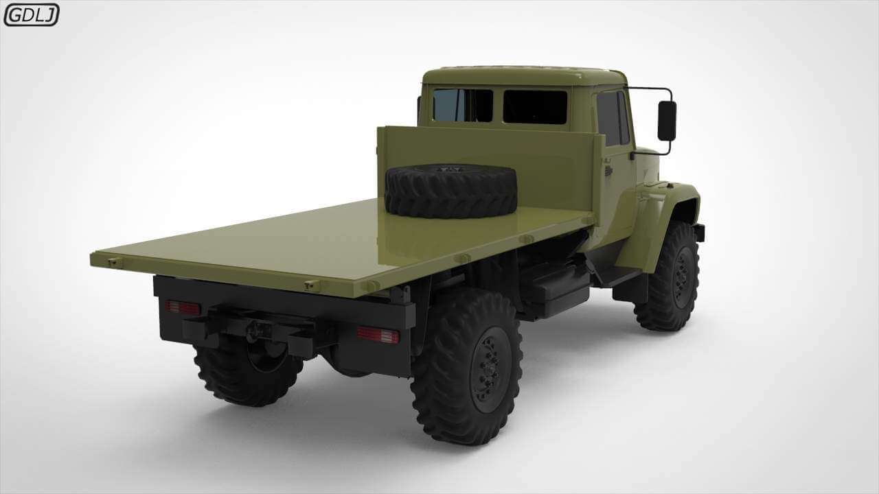 GAZ 3308 Sadko 3D Model