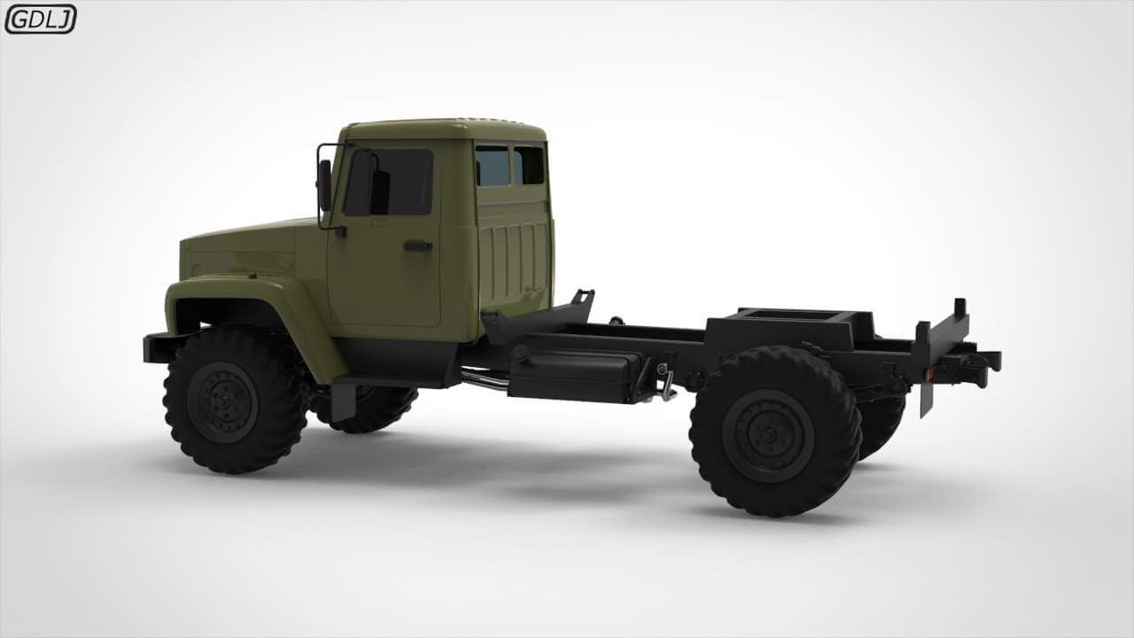 GAZ 3308 Sadko 3D Model