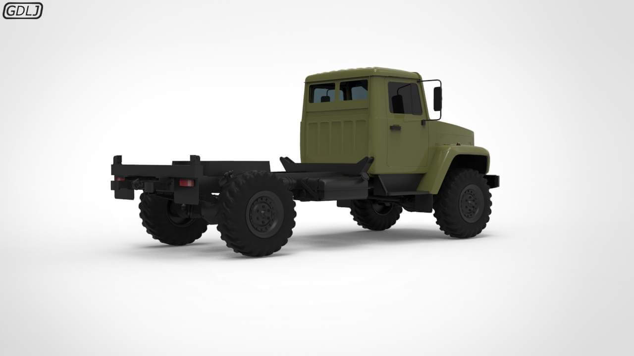 GAZ 3308 Sadko 3D Model