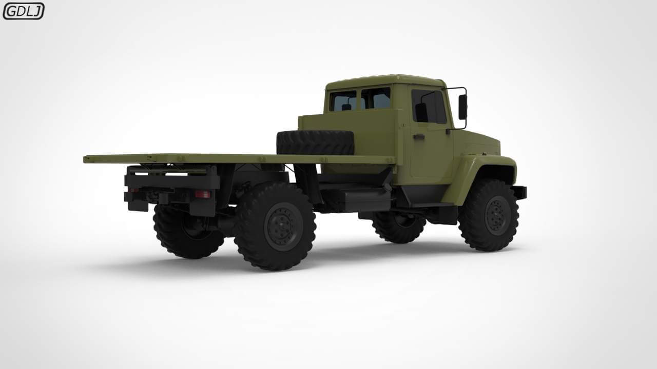 GAZ 3308 Sadko 3D Model