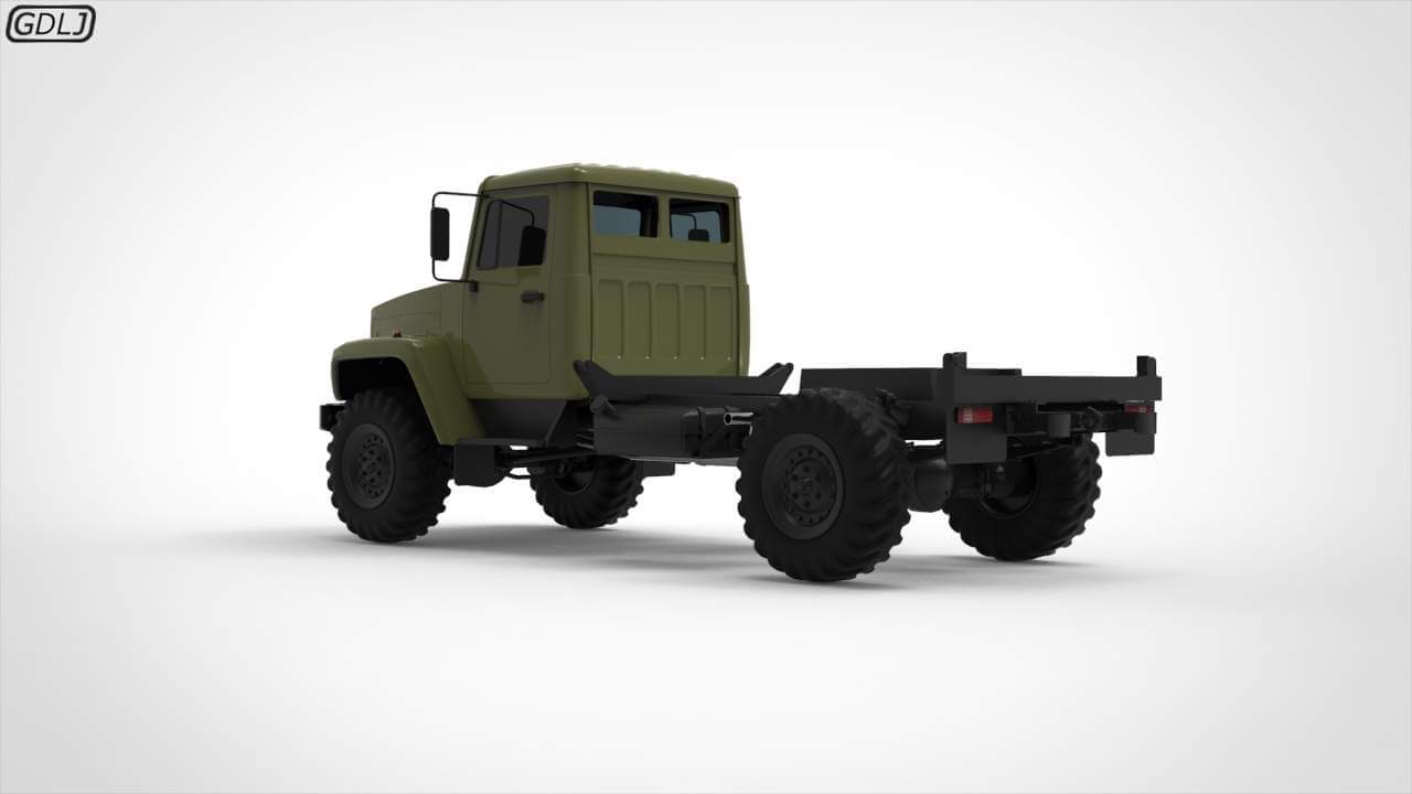 GAZ 3308 Sadko 3D Model