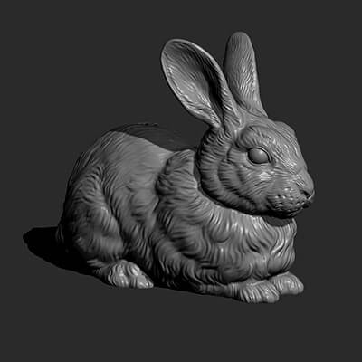 Rabbit Fluffy 3D Model