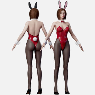 Bunny Girl 3D Model