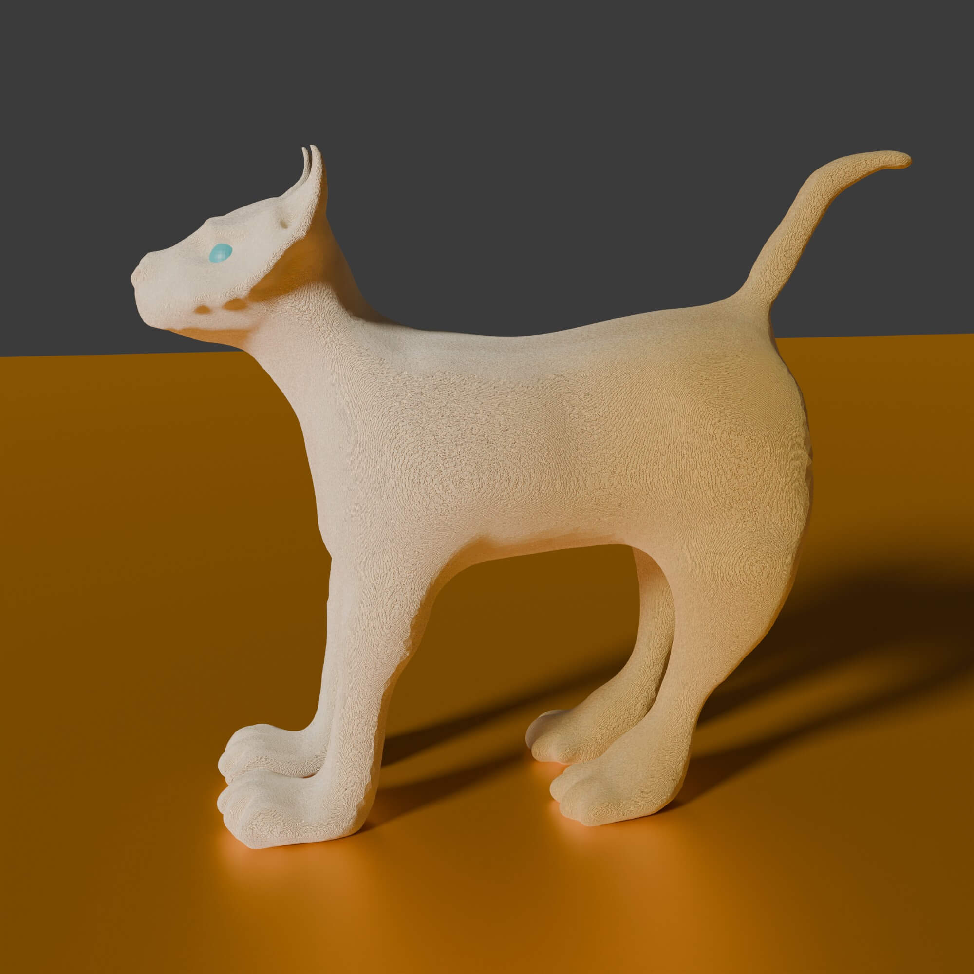 Wooden Dog or a Puppy 3D Model