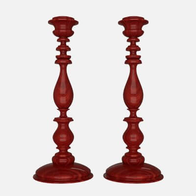 Wood Candlestick