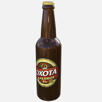 Oxota Beer Bottle 3D Model