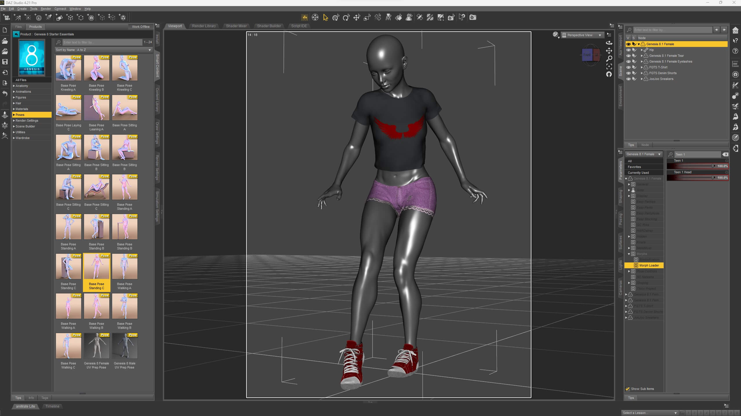 Teen 1 - Morphs for Genesis 8.1 Female Daz Content