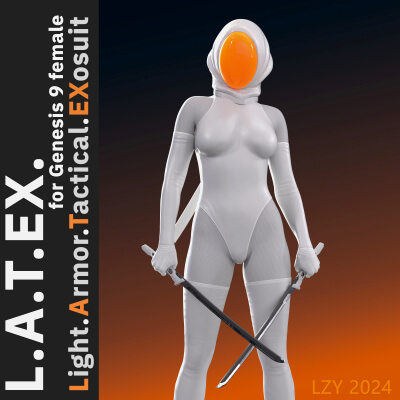 Lzy Latex Set for Genesis 9 Daz Content