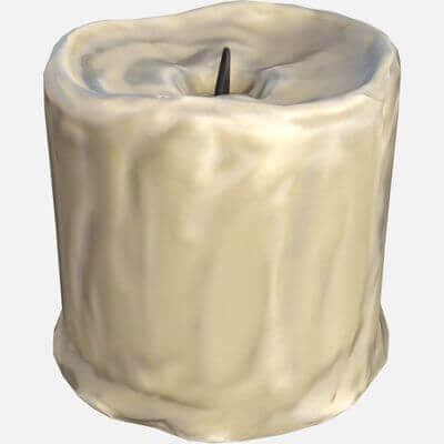 Small Candle 3D Model