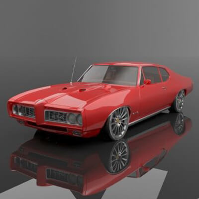 1968 Pontiac GTO 3D Model