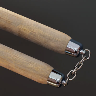 Japanese Nunchaku 3D Model