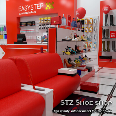 STZ Shoe Shop Daz Content