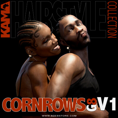 Cornrows G8 - V1 Daz Content