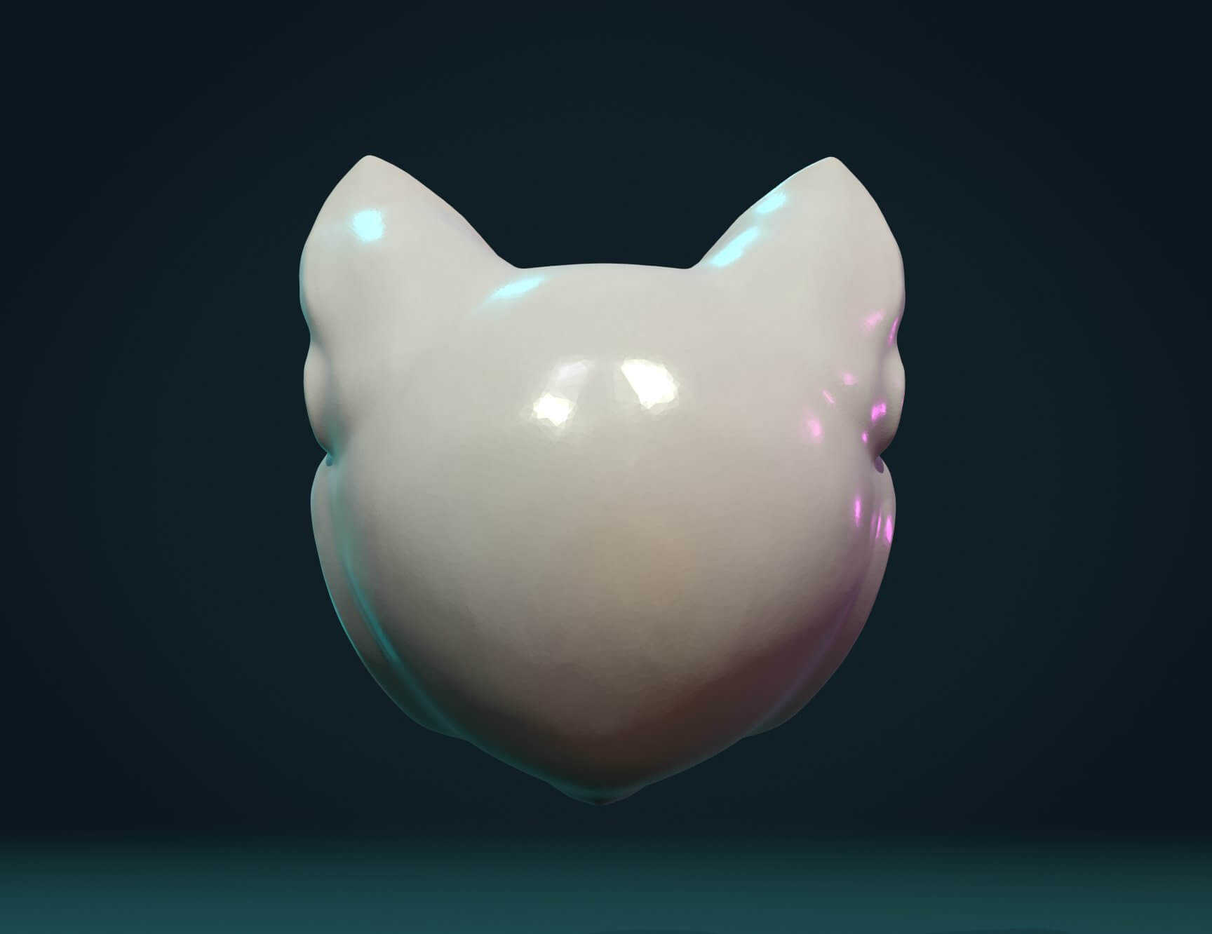 Cat Head 3D Model