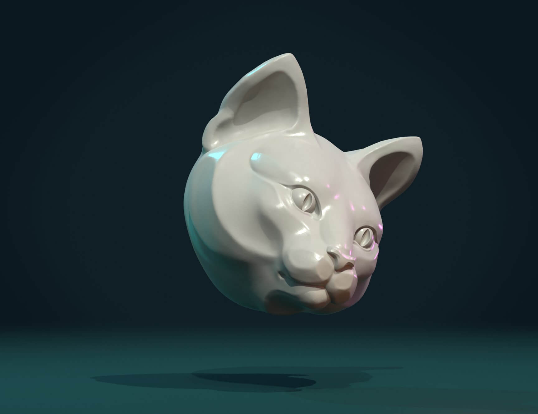 Cat Head 3D Model