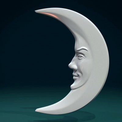 Crescent Relief 3D Model