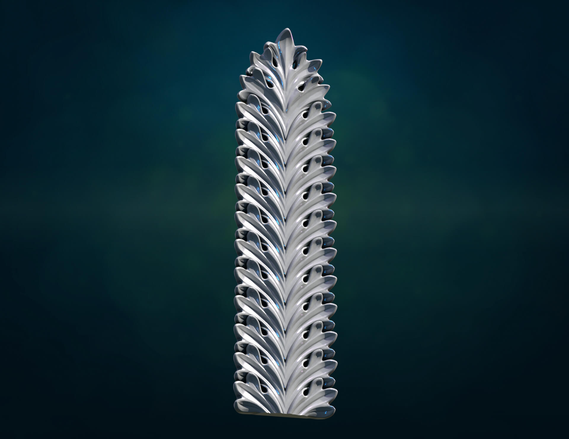 Acanthus leaf 3D Model