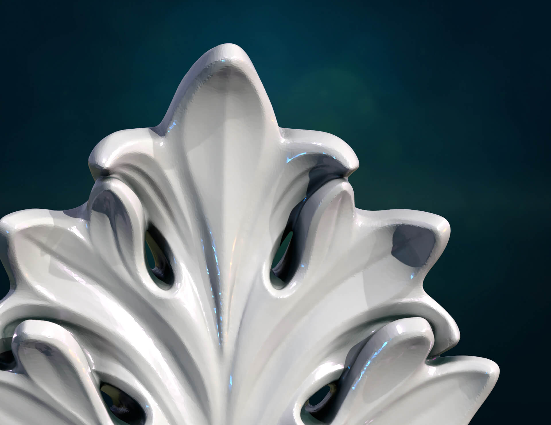 Acanthus leaf 3D Model