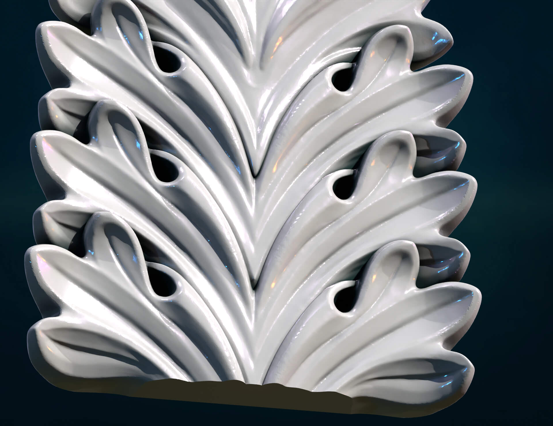 Acanthus leaf 3D Model