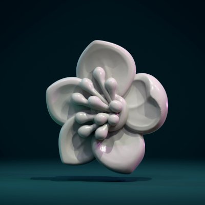 Apple Flower 3D Model