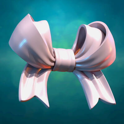 Bow ribbon III 3D Model