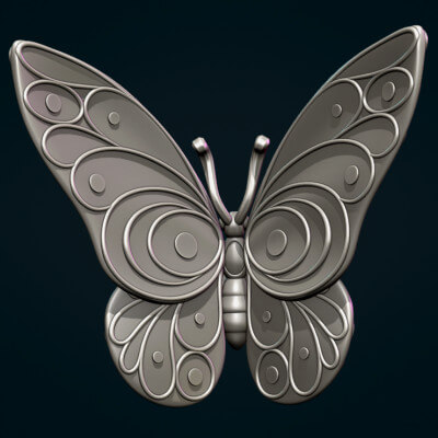 Butterfly W 3D Model