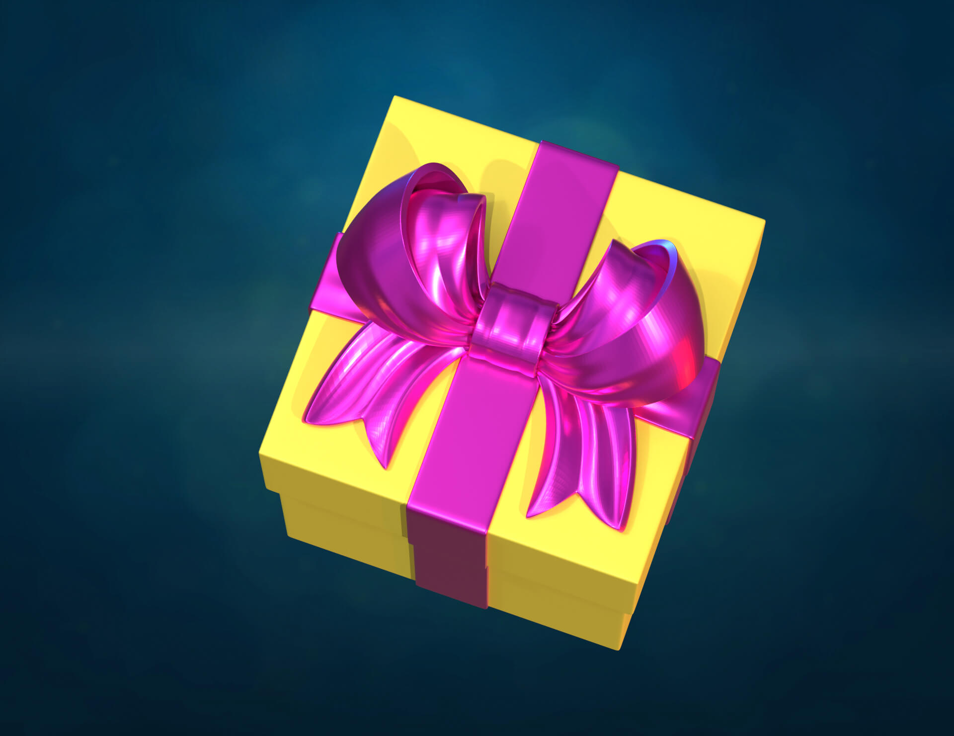 Gift Bow Box 3D Model