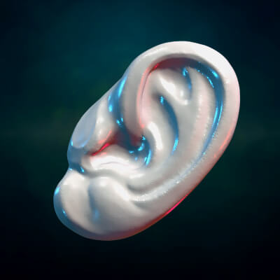 Ear Pendant print ready 3D Model