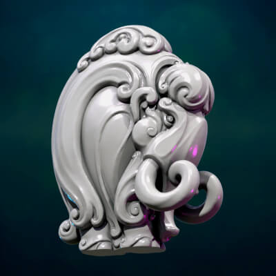 Mammoth Sculpture II 3D Model