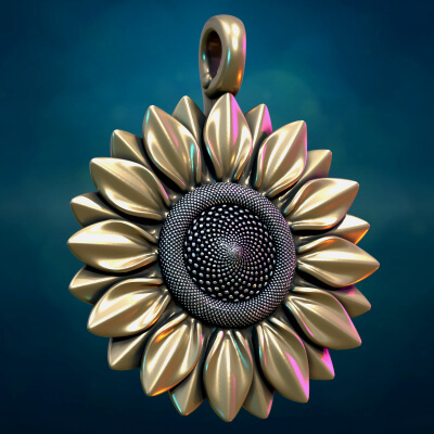 Sun Flower printable 3D Model