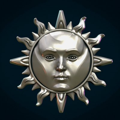 Sun Pendant II 3D Model